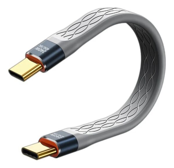 Cabo Dual Usb-c 4.0 Thunderbolt 3, 240W 40gbps 8k 60hz 13cm,1M,1.8M - Image 4