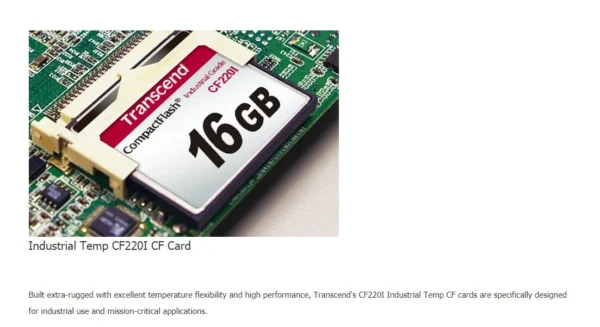 Transcend 2gb Industrial Grade Cf Card Cf220i - Image 3