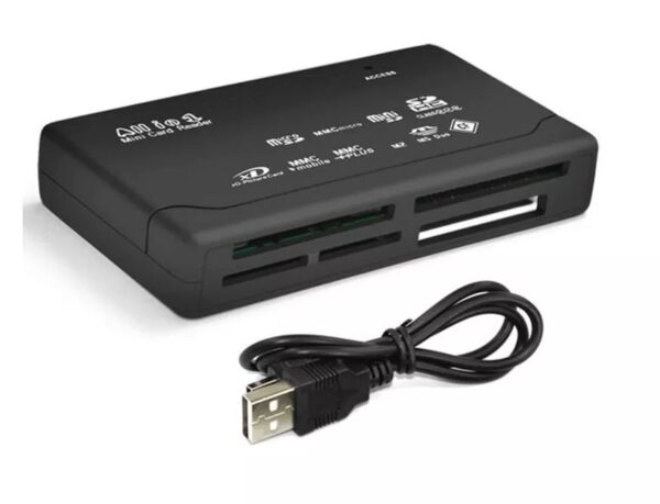 Leitor De Cartão De Memória Mini 6-IN-1 USB 2.0 Para CF xD SD MS SDHC - Image 2