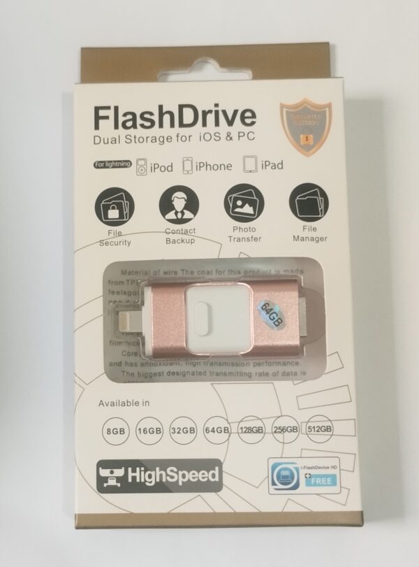 Pen drive Lightning Usb C Tipo C Usb Para iPhone Android 64g - Image 2