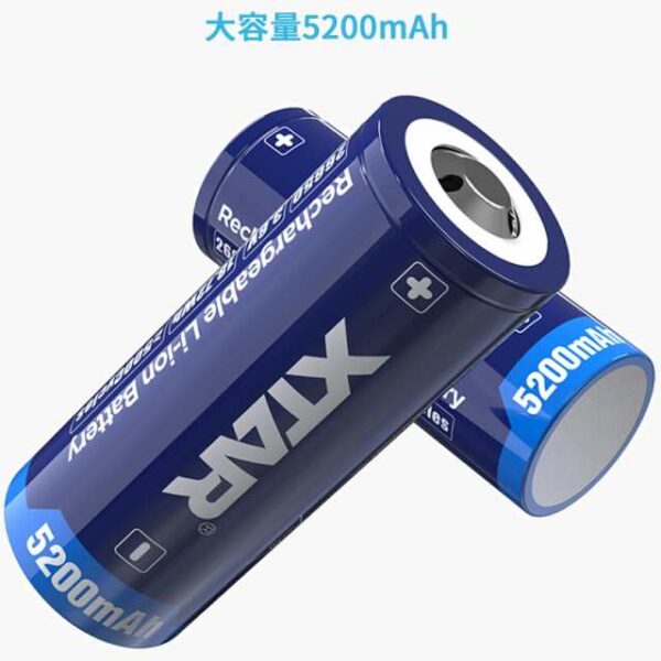 1X Bateria Pilha Liitokala 26650 Li-ion 5000 Mah 3,7v Ou 1X Bateria 26650 - Xtar 3.7V - Image 6