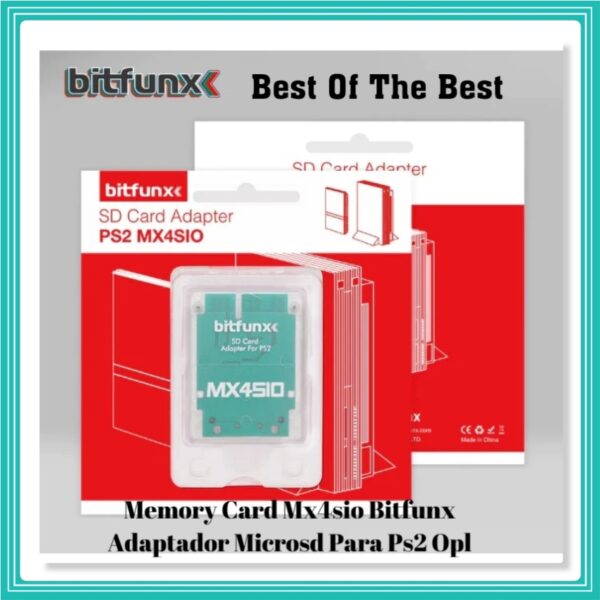 Memory Card Mx4sio Adaptador Cartão De Memória Ps2 Bitfunx