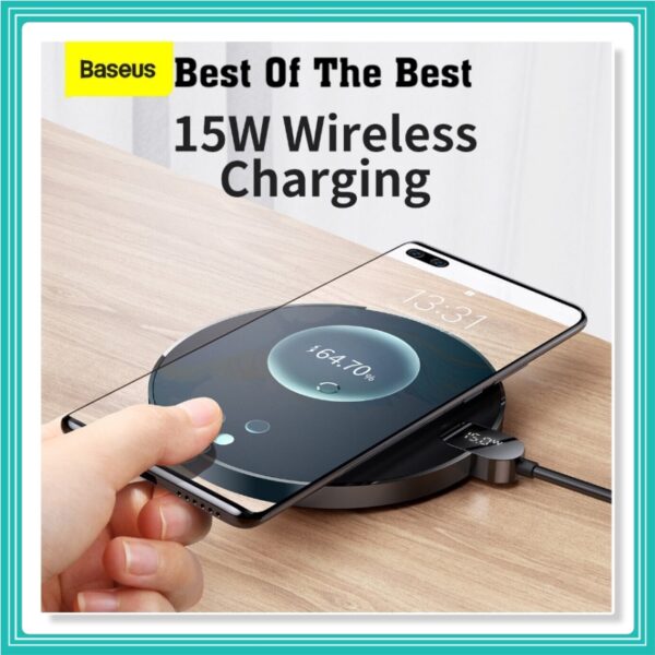 Baseus Digital LED Display Gen 2 Wireless Charger 15W Para iPHONE Samsung