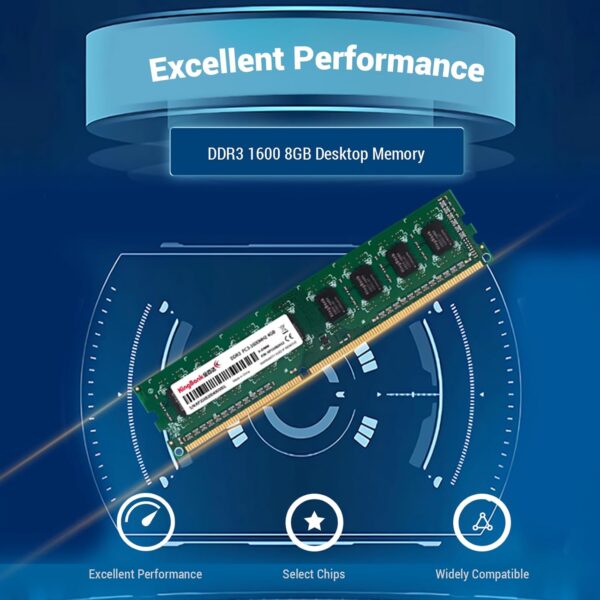 Memória Pc Kingbank Ddr3 8gb 1600mhz Original - Image 2