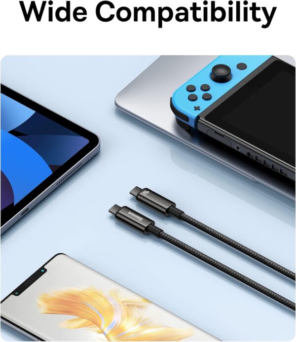Baseus 240W USB-C Tipo Cabo Para iPhone 15 PD3.1 Samsung S23 Macbook PC - Image 4