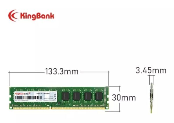 Memória Pc Kingbank Ddr3 8gb 1600mhz Original - Image 5