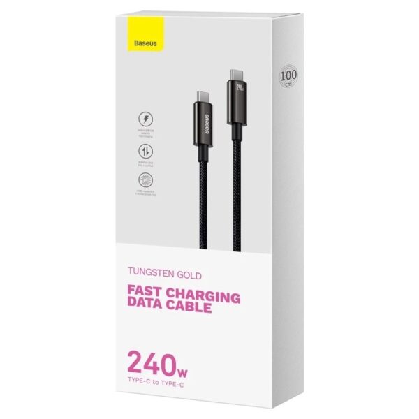 Baseus 240W USB-C Tipo Cabo Para iPhone 15 PD3.1 Samsung S23 Macbook PC - Image 2