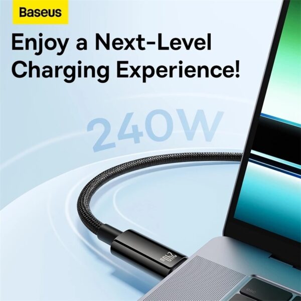 Baseus 240W USB-C Tipo Cabo Para iPhone 15 PD3.1 Samsung S23 Macbook PC - Image 8