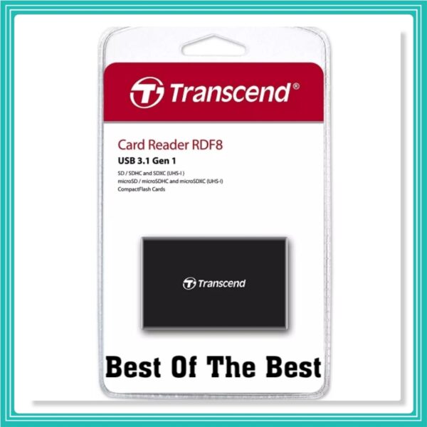 Transcend Leitor De Cartão De Memória Usb 3.0 RDF8K2