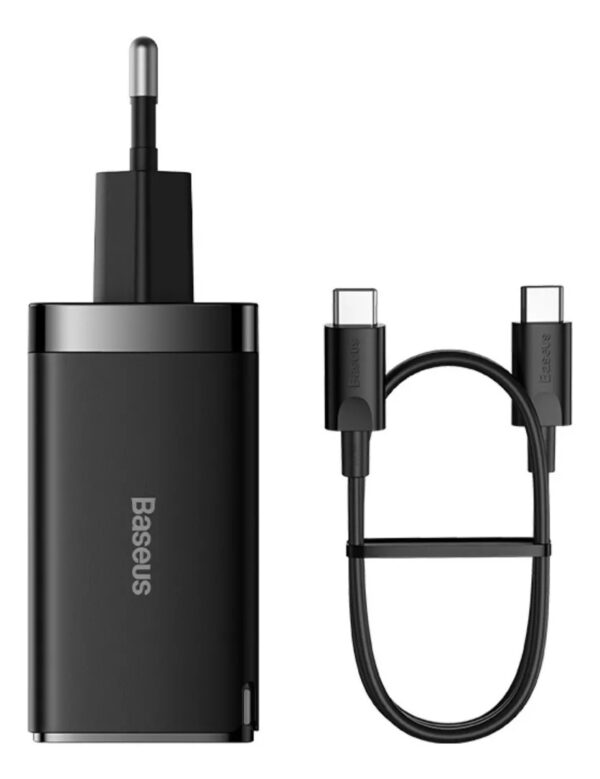 Carregador Macbook Baseus Turbo Gan5 Pro 65w + Cabo 1m - Image 2