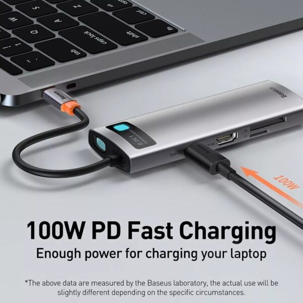 Adaptador Hub Baseus 8 Em 1 Macbok Air Pro Thunderbolt Usb-C - Image 3