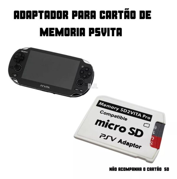 Cartão Adaptador Compatível Sd2vita Pro, Para Micro Sd 6.0 Psvita - Image 2