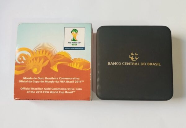 Moeda De Ouro Comemorativa Copa Do Mundo Fifa Brasil 2014 Produto Oficial - Image 6