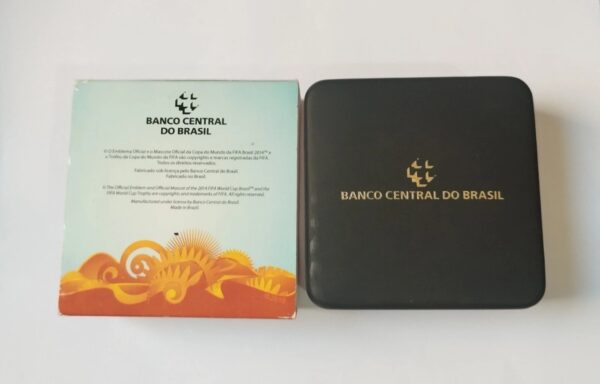 Moeda De Ouro Comemorativa Copa Do Mundo Fifa Brasil 2014 Produto Oficial - Image 4