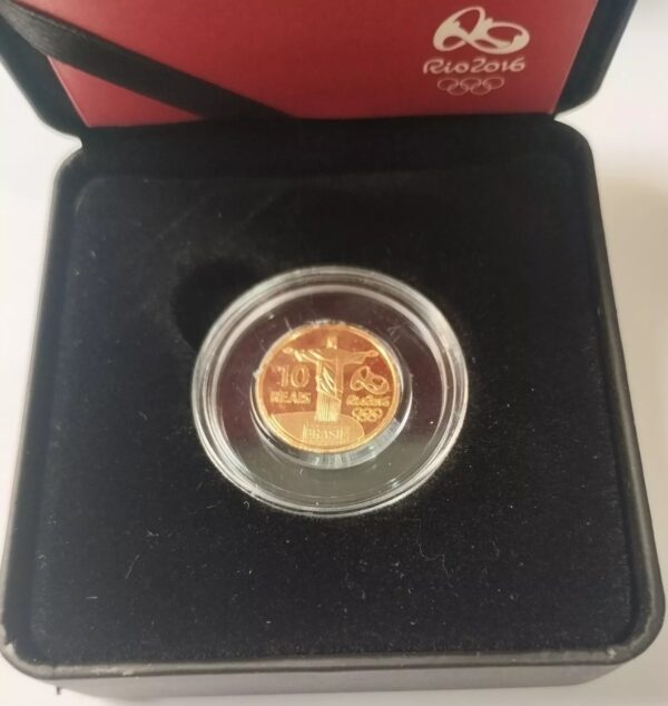 Moeda Comemorativa Rio 2016 Olímpica De Ouro Produto Oficial - Image 4
