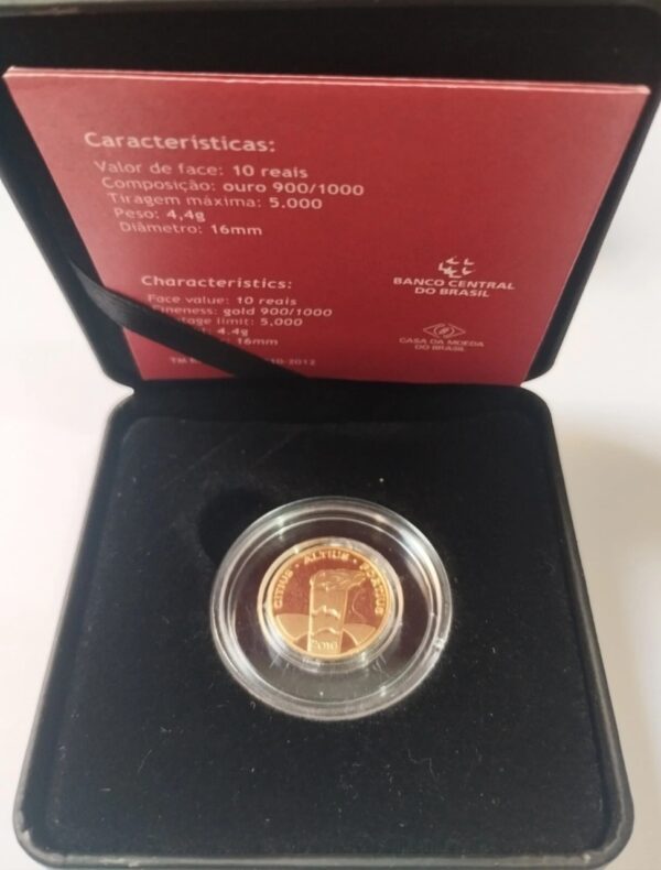 Moeda Comemorativa Rio 2016 Olímpica De Ouro Produto Oficial - Image 3