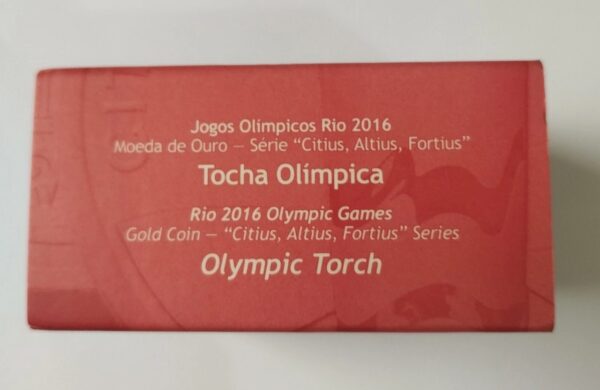 Moeda Comemorativa Rio 2016 Olímpica De Ouro Produto Oficial - Image 9