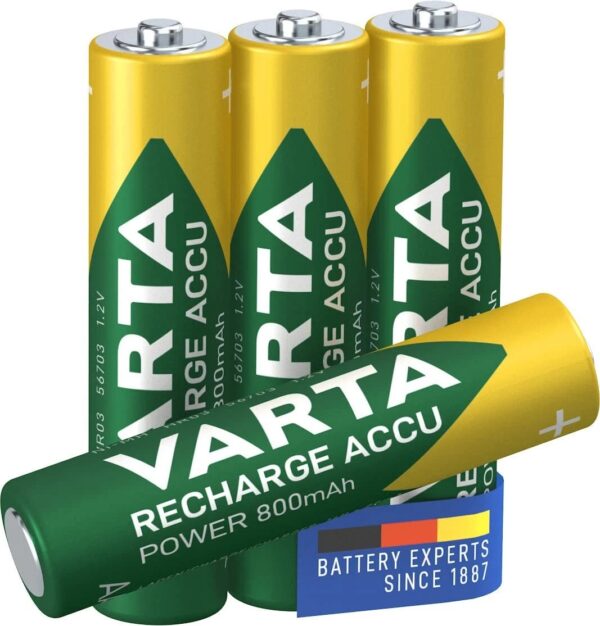 Baterias Varta 4X pilhas AA Recarregáveis ​​Accu Power 2100mAh - Image 3