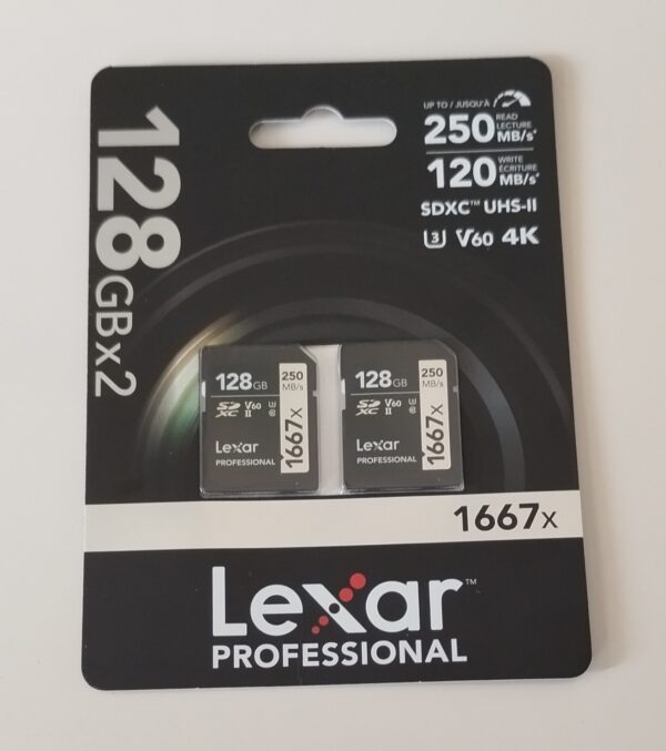 Cartão De Memória 2X Lexar Professional 1667x SD 128 GB SDXC UHS-II + Leitor - Image 2