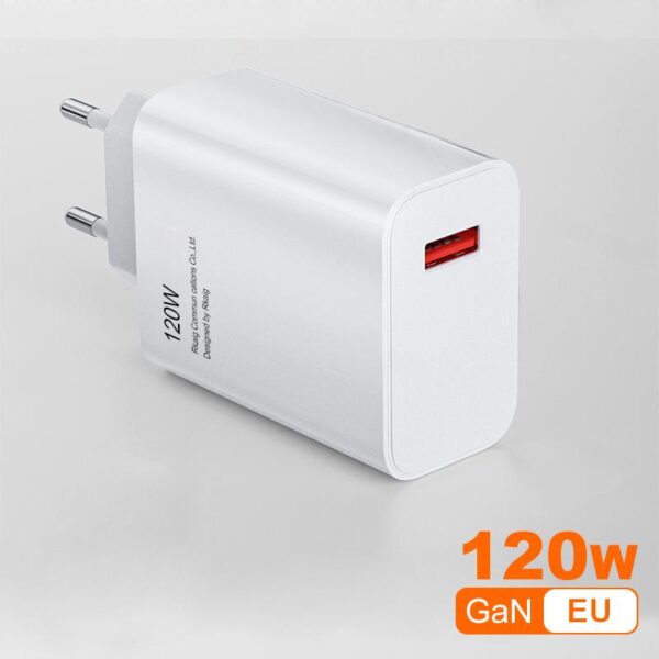 Kit Carregador 120W Para Xiaomi Com 6A USB C Cabo Fast Turbo Charge - Image 3