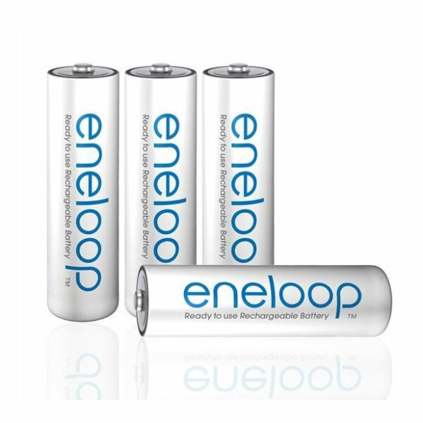 4X Pilhas Recarregáveis AA NiMH Panasonic Eneloop Com Estojo, Case - Image 6