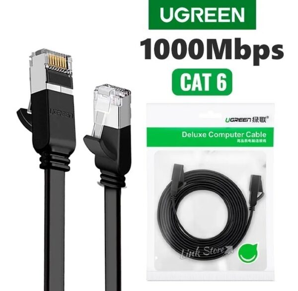 Cabo Rede Lan Rj45 1000mbps Cat6 Flat 5 Metros Ugreen - Image 4