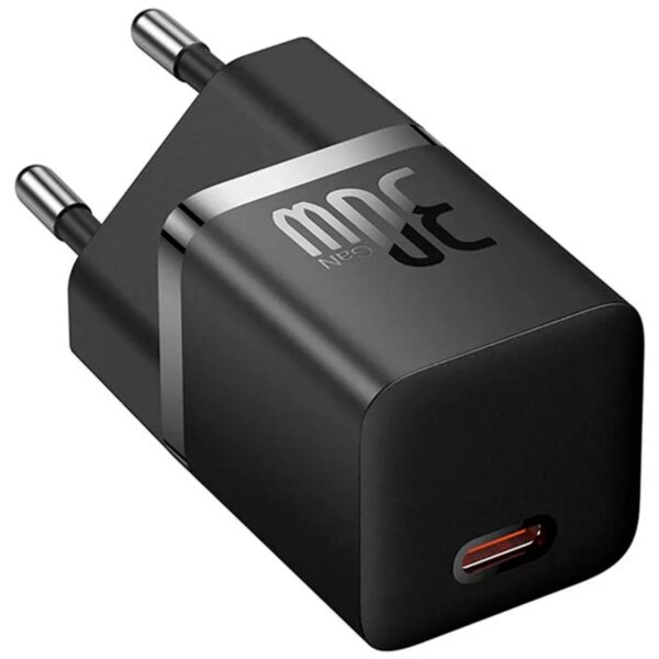 Carregador Turbo Baseus GaN5 Fast Charger 30w Usb-c Gan5 Compacto Cor Preto - Image 6