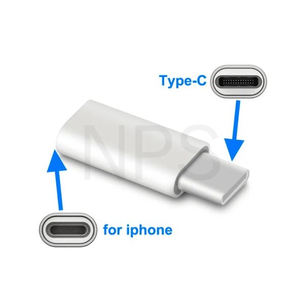 Adaptador De Celular iphone Lightning Fêmea Para Type C macho - Image 5