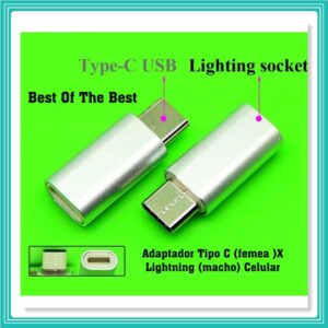 Adaptador De Celular iphone Lightning Fêmea Para Type C macho