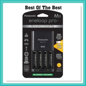 Carregador De Bateria Panasonic Pro BQ-CC75 Com Porta USB E 4AA Eneloop