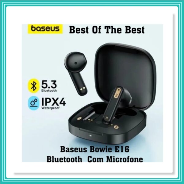 Fone De Ouvido Baseus Bowie E16 Bluetooth Com Microfone