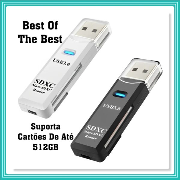 Leitor De Cartão Usb 3.0 Adaptador Micro Sd /sdxc Card 5gbps
