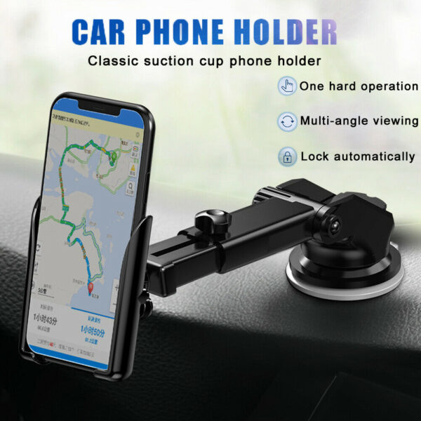 Suporte Celular Veicular Carro Ventosa Gps Trava Automatica - Image 10