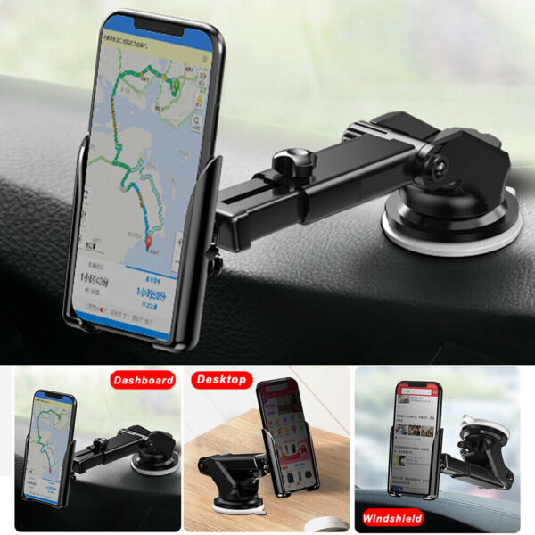 Suporte Celular Veicular Carro Ventosa Gps Trava Automatica - Image 6