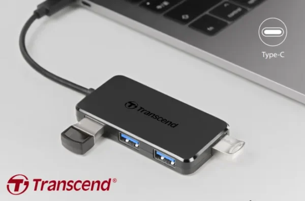 Hub Superspeed Transcend Usb 3.1 Gen 1 Tipo-c Hub2c Ou Baseus Tipo Usb 3.0 - Image 3