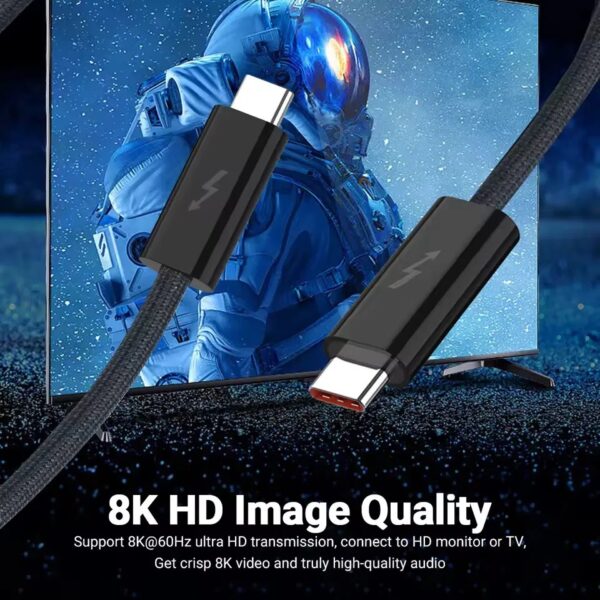 Cabo Thunderbolt 4 40gbps 8k 60hz Usb 4.0 Usb-c Pd 240w 1.8m - Image 11