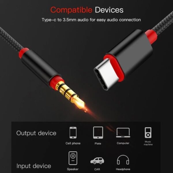 Cabos 3.5mm Stereo Audio Auxiliary Cable P2 Headphone 1M E 5M Essager - Image 6