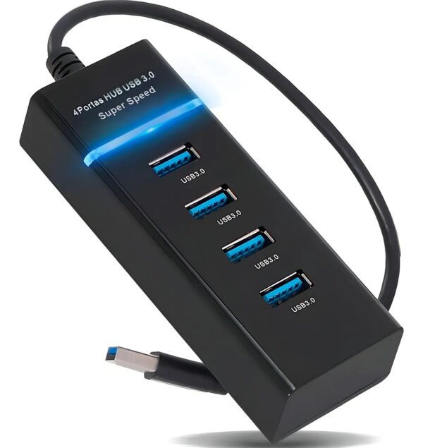 Hub Expansor 4 Portas Usb 3.0 Super Rápido 5 Gbps Hd Externo Cabo 28CM - Image 5