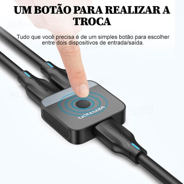 Vention Splitter Switch Divisor Hdmi 1x2 2x1 Bidirecional Full Hd 4k - Image 3