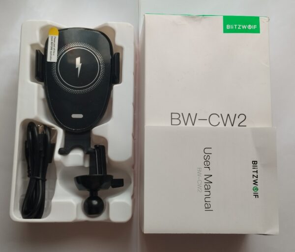 Carregador De Carro Sem Fio Com Fixação Automática, Saída Máx. De 15W. - Image 2
