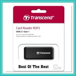 Transcend Leitor de cartão USB 3.0 SDHC/SDXC/microSDHC/SDXC, TS-RDF5K