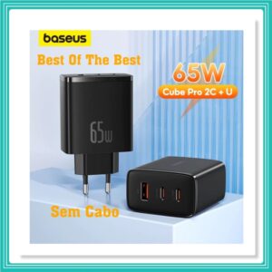 Baseus 65W GaN5 2C + U PD3.0 PPS Carregador 4.0 3.0 Para iPhone 15 14 Pro Max Macbook