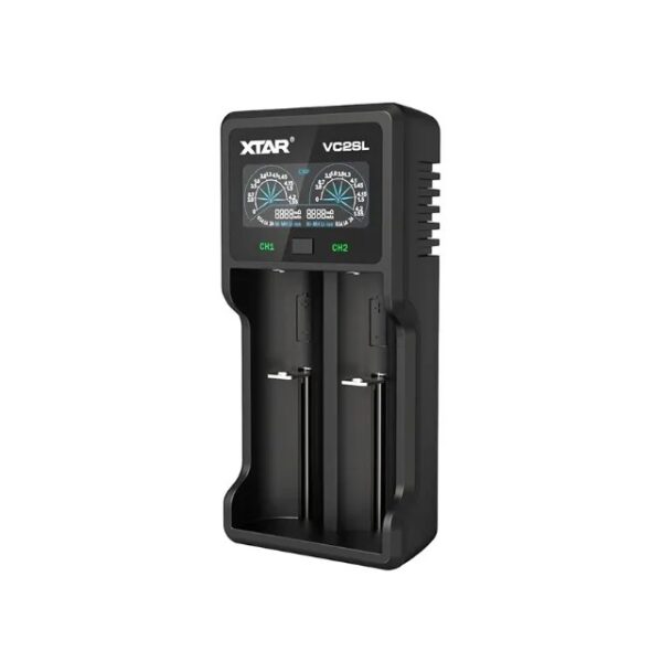 Carregador XTAR Porta USB tipo C.  XTAR VC2SL Li-Íon 18650-26650-AA-AAA- E ETC. - Image 3