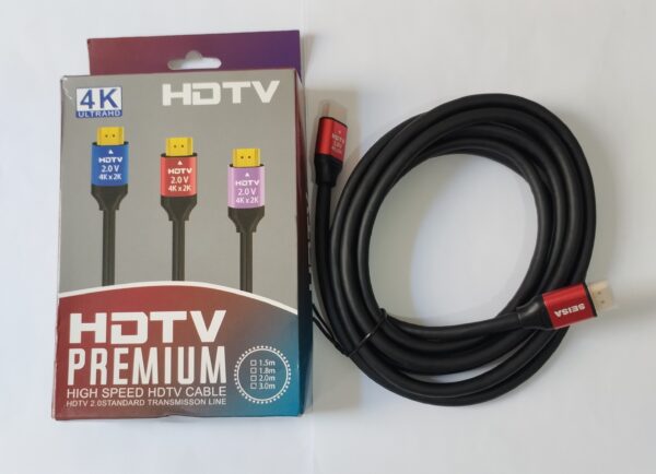 Cabo Hdmi 2.0Hdr 4k 3d HDTV Premium 19 Pinos Ps4 Xbox Notebook 3 Metros - Image 2