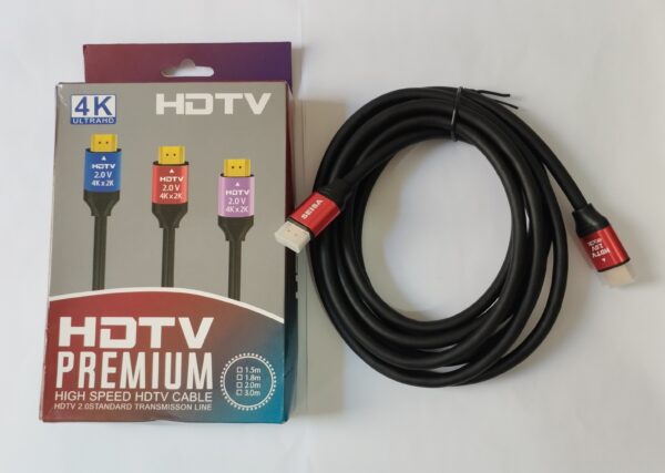 Cabo Hdmi 2.0Hdr 4k 3d HDTV Premium 19 Pinos Ps4 Xbox Notebook 3 Metros - Image 3