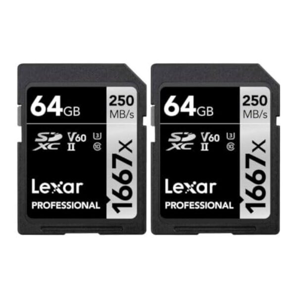 2X Lexar Cartão Memória Sd Xc 64gb Professional 1667x Uhs-ii - Image 2