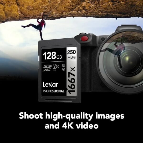 2X Lexar Cartão Memória Sd Xc 128gb Professional 1667x Uhs-ii Com Leitor - Image 6