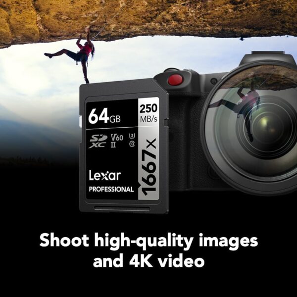 2X Lexar Cartão Memória Sd Xc 64gb Professional 1667x Uhs-ii - Image 6