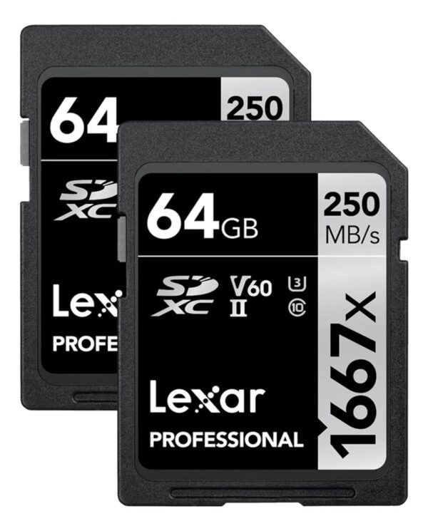 2X Lexar Cartão Memória Sd Xc 64gb Professional 1667x Uhs-ii - Image 3
