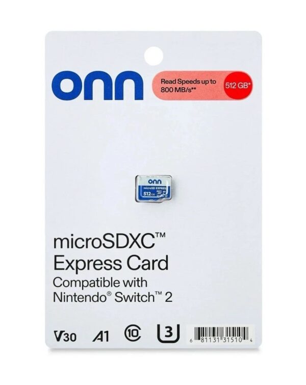 Onn 512GB MicroSDXC Express Card - Compatible Nintendo Switch 2 - Image 2